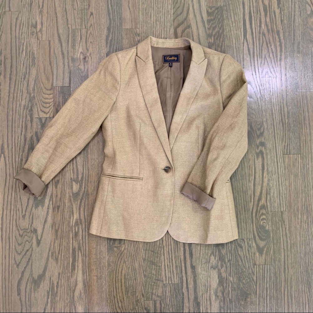 Buckley Gold 3/4 Sleeve Blazer